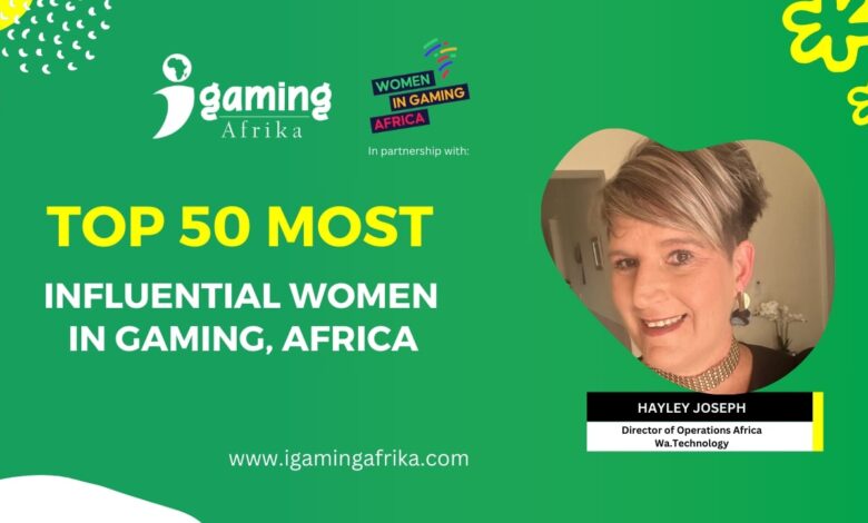 Celebrando as 50 mulheres mais influentes em jogos de 2024 na África: Hayley Joseph