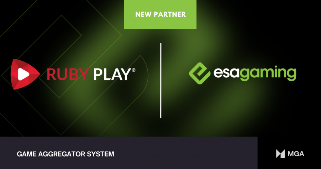 ESA Gaming integra conteúdo RubyPlay ao sistema agregador de jogos