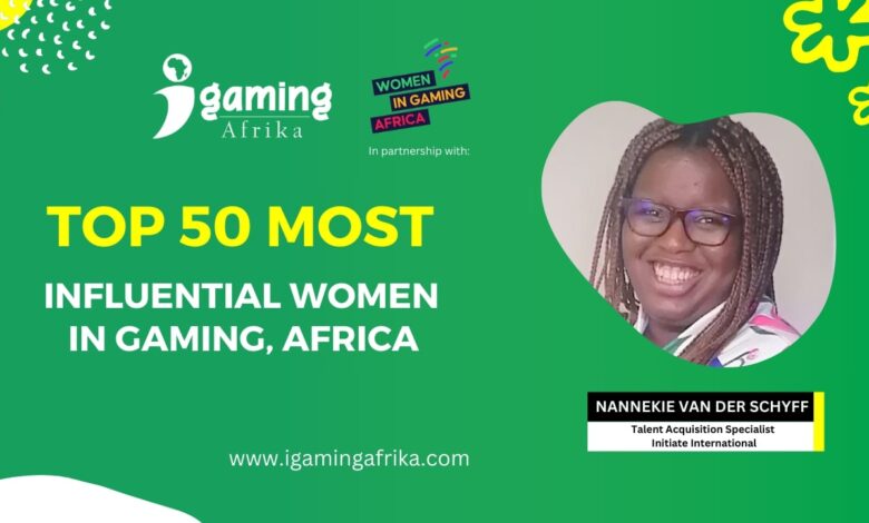 Celebrando as 50 mulheres mais influentes em jogos da África em 2024: Nannekie Van der Schyff