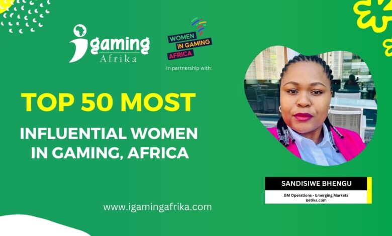 Celebrando as 50 mulheres mais influentes em jogos de 2024 na África: Sandisiwe Bhengu