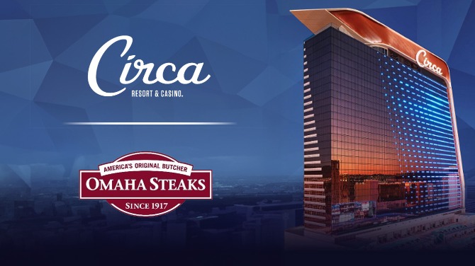 Omaha Steaks faz sua estreia em Las Vegas com parceria exclusiva com o Circa Resort & Casino