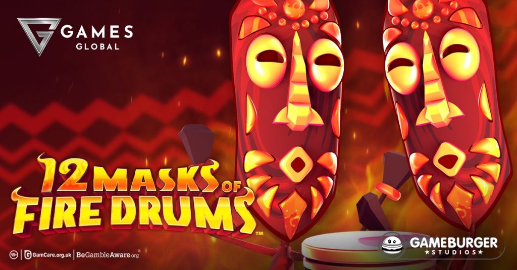 Games Global e Gameburger Studios aumentam a temperatura na nova sequência 12 Masks of Fire Drums ™