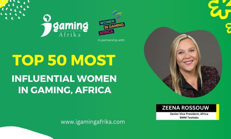 Celebrando as 50 mulheres mais influentes em jogos de 2024 na África: Zeena Rossouw