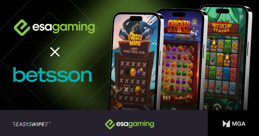 ESA Gaming faz parceria com Betsson Group para expansão na Estônia